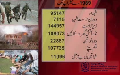 Statistics of Kashmir victims